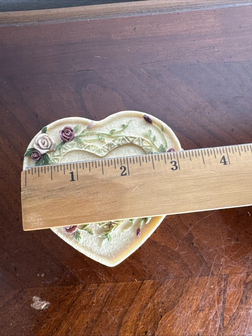 Rose Ceramic Trinket Box Hand Painted Dezine